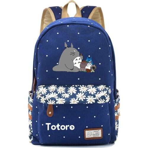 Hot Sale Lovely Totoro Cosplay Bag cartoon Print Backpack Anime Peripheral Student Fashion For Women Girls Casual Schoolbag