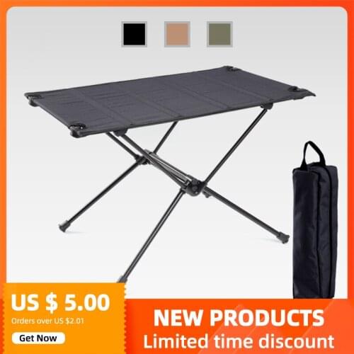 Ultralight outdoor Folding Camping table Aluminium Alloy bbq picnic Lightweight Travel hiking fishing portable Roll table