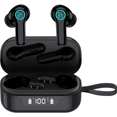 TWS Bluetooth 5.1 Earphones Wireless Touch Headphone Bass Stereo Hifi Music Volume Control Microphone Noise Cancelling