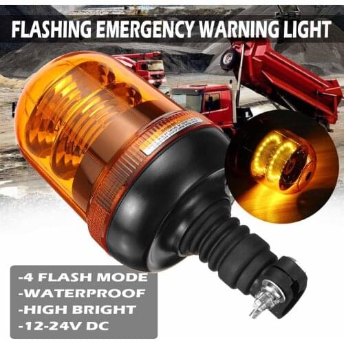Amber Beacon Working light for Tractor Super Bright Flashing Emergency Warning Light 40 Led car truck strobe warning light E9