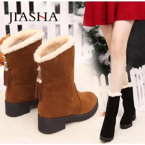 Sneakers women boots 2021 solid velvet warm non-slip ankle boots women shoes winter snow boots causal shoes woman Bootie