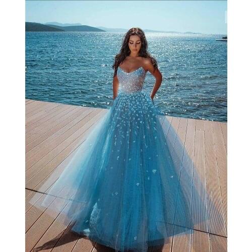 Women Fashion Floral Lace Wedding Elegant Chiffon Evening Party Dress Ball GownDresses For Women Party Classy Vestidos