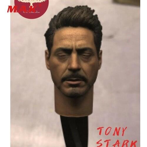 1/6 Tony Head Carving Close Eyes Male Head F 12'' Figure JUST A TOY Collection Toys
