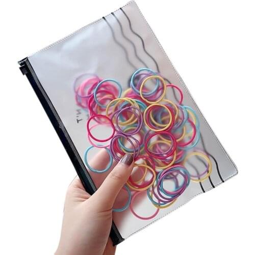 100PCS/Set Girls Small No Crease Soft Hair Bands Elastic Hair Bands Holder Rubber Bands Headband Kids Hair Accessories