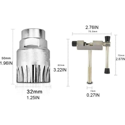 5 Pcs Universal Bicycle Repair Tool Bike Link Plier Chain Breaker Splitter Checker Connector Bracket Crank Puller Remover Tool