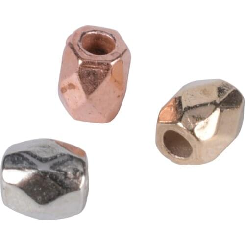 500Pcs/Lot 3 4mm Square CCB Faceted Loose Beads Diy Necklace Bracelet Findings Gold Silver Color Spacer Beads For Jewelry Making