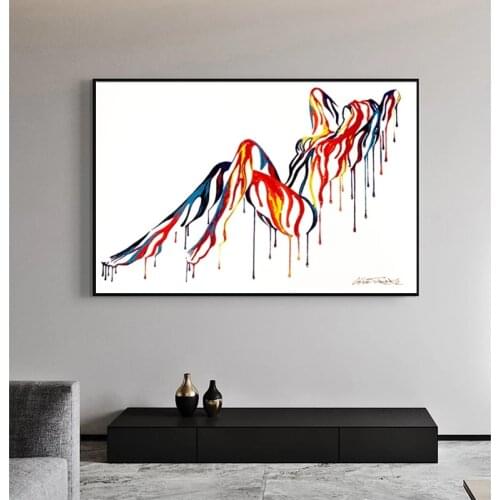 Abstract Sexy Nude Body Colorful Canvas Painting Pop Art Posters and Prints Cuadros Wall Art Pictures for Living Room Room Decor