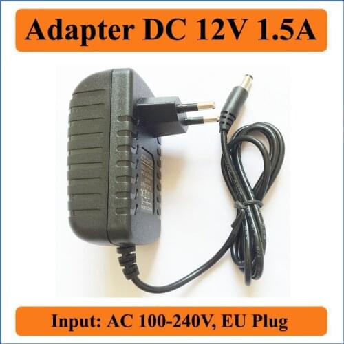 12V 1.5A EU Plug AC DC Adapter power supply Converter Adapters Switching Power AC 100-240V to DC 12V 1500mA For LED Strips Light