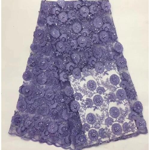 African sequin lace fabric 2020 embroidery France Nigeria lace fabric high quality lace party D38081