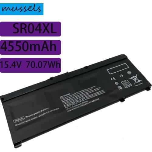 15.4V 70.07WH SR04XL Laptop Battery for HP Omen 15-ce000 15-ce000ng 15-ce002ng Pavilion Power 15t-cb2000 917678-1B1 TPN-Q193