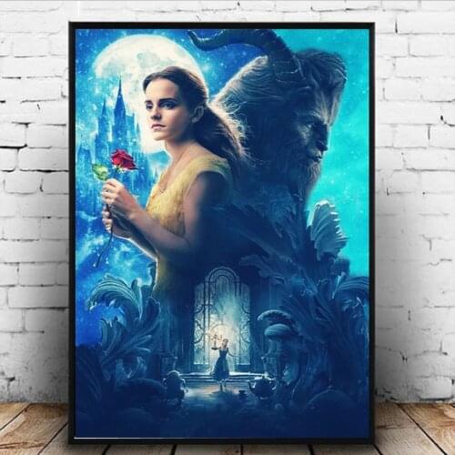 Princess beast roses Diamond Painting With full round Square Rhinestones Diamond Embroidery Cross Stitch Kit Diamond Mosaic