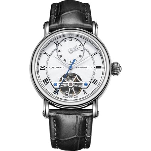 Original seagull watch 519.11.6041 Business Watches Mens Mechanical Wristwatches Calendar 30m Waterproof Leather Watches