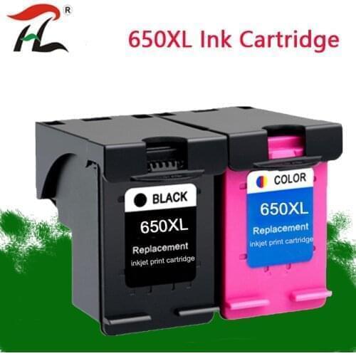 YLC 650XL Ink Cartridge Replacement for HP 650 XL 650 Cartridge For HP Deskjet 1015 1515 2515 2545 2645 3515 4515 4645 Printers