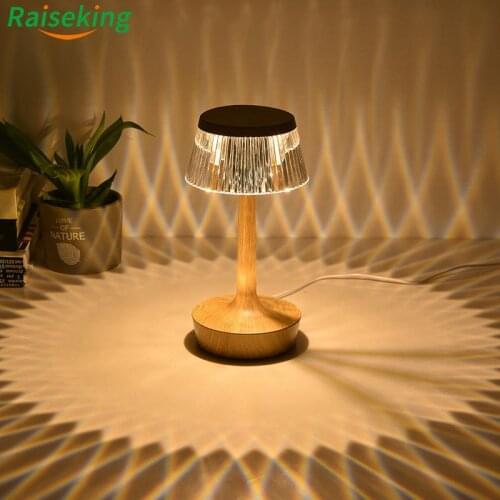 Decorative Crystal Diamond Led Cordless Restaurant Table Lamp For Hotel Resturant Dinning Room