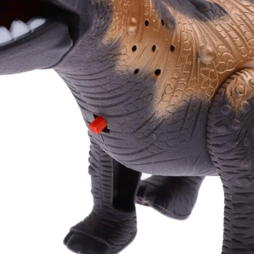 Electric Walking Robot Dinosaur w/ Light Toy for Kid Jurassic Animals 0693