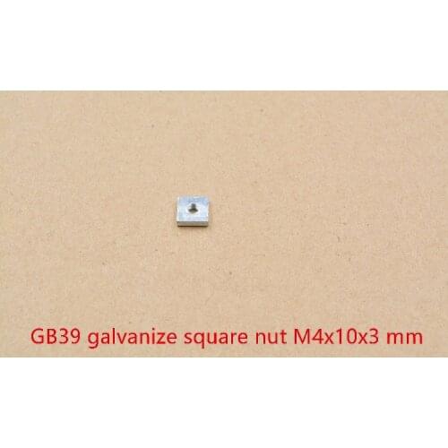GB39 square nut M4 M5 M6 M8 galvanize aluminium profile 1bag