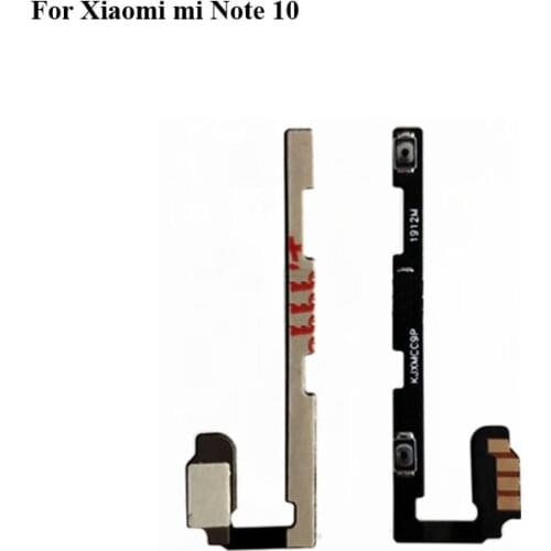 2PCS For Xiaomi mi Note 10 Power Volume Button Flex Cable For Xiaomi mi Note10 Power On Off Volume Up Down Connector