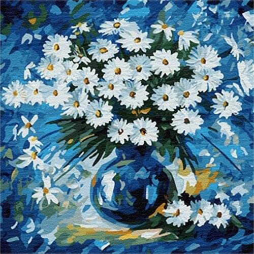 Paint By Numbers Art Oil Painting Flower Living Room Bedroom Home Decoration Wall Decoration