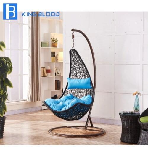 Modern style garden PE rattan Swing chair outdoor egg chair