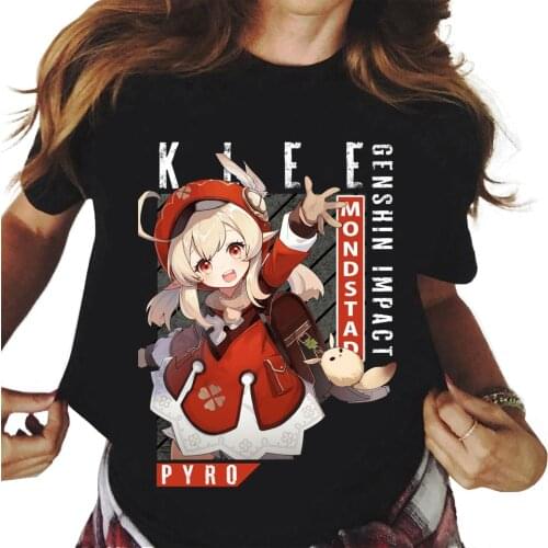 Fashion Hot Genshin Impact Graphic T Shirts Mens Summer Casual Short Sleeve T Shirt Harajuku Streetwea