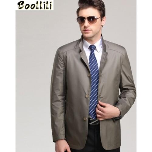 Boollili Jacket Men 2020 Autumn Casual Mens Jackets Brand Clothing Thin Jacket Middle Age Jaqueta Masculina Plus Size 3XL