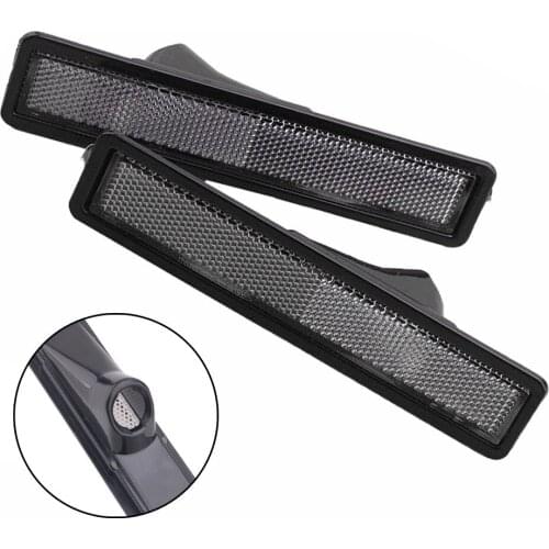 2pcs Set Side Marker Light Cover Fit For BMW E30 E32 E34 318i 525i 735i ABS Black Car Front Lens Easy Installation High Quality