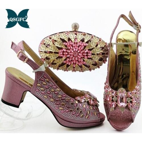 Latest Design African Ladies Shoes and Bags Women Italian African Party Pumps Shoes and Bag Sandalias Rasteiras Femininas 2020