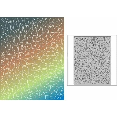 New Spotted Bushy Leaves Background Plate Craft Embossing Mold 2021 Metal Cutting Dies for DIY Scrapbooking Album Card Making