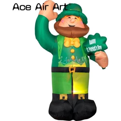 Huge Inflatable Leprechaun Decoration for St.Patricks Day holiday