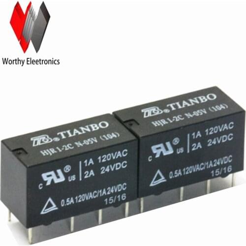 Wholesale 10pcs/lot relay HJR1-2C-N-05V
