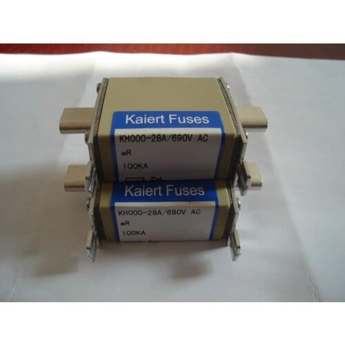Fuses: KH000 28A 690VAC aR / KH000 25A / KH000 32A / KH000 50A / KH000 80A 690V / KH000 100A / KH000 120A 690V / KBZ000