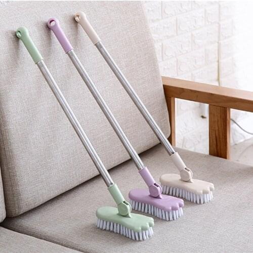 Long Handle Toilet Brush Bathroom Kitchen Cleaning Brush Bathroom Tiles Brush Outdoor Floor Stretchable Cleaning Brush