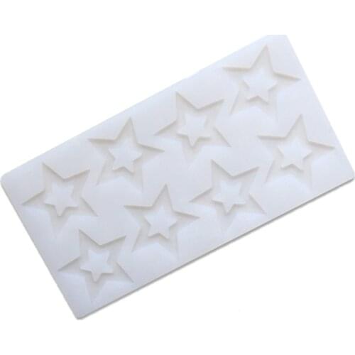 Hot Cake Decorating Tools DIY 3D Star Shape Silicone Mold Cupcake Silicone Mold Chocolate Mould Decor Muffin Pan Baking Stencil