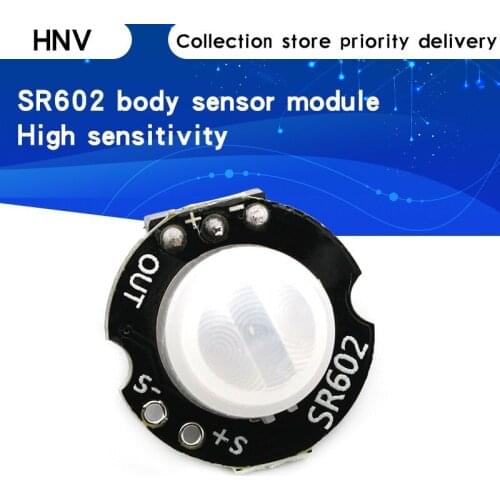 SR602 MINI Motion Sensor Detector Module Pyroelectric Infrared PIR kit sensory switch Bracket for arduino Diy With lens