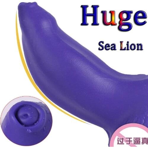 Super Huge Animal Dildo Soft Realistic Big Penis Silicone Horse Dick Dildo Butt Plug Anal Dilator Erotic Sex Toys For Woman Men