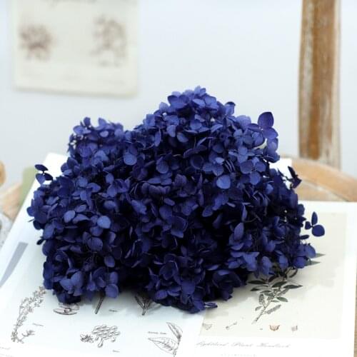 Dried flower dark blue 20G DIY material Grade A Anna Folium Hydrangea polychrome wedding decoration table