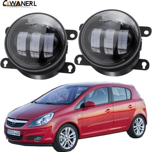LED Fog Light Assembly For Opel Corsa D Hatchback 2007-2015 30W 6000LM Car Front Bumper Fog Lamp Daytime Running Light 12V