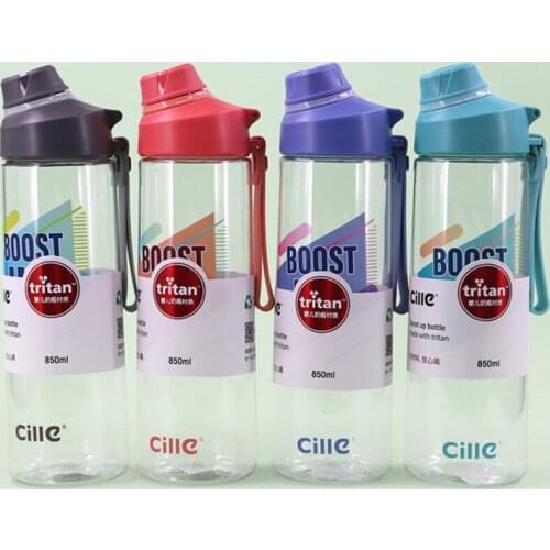 Tritan Water Bottle with filter BPA Free Outdoor Sports Bottles 850ml High Quality Hiking Camping Shaker