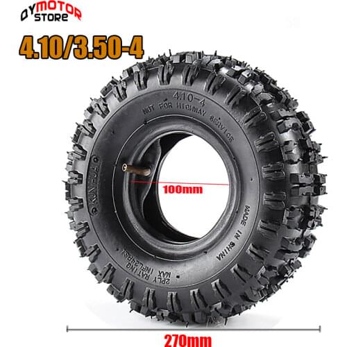 High quality 4.10/3.50-4 410/350-4 ATV Quad Go Kart 47cc 49cc Chunky 4.10-4 Tire inner tube Fit All Models 3.50-4 4" tire