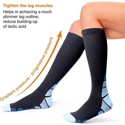 High Quality Professional Compression Socks for Men & Women Running Nurses Shin Splints Flight Travel Anti-Friction Sport Socks