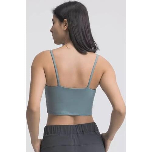 ZenYoga EVERYDAY V-Neck Yoga Bras Tank Workout Exercise Gym Vest Shirt Women Anti-sweat Padded Push Up Fitness Sport Cop To