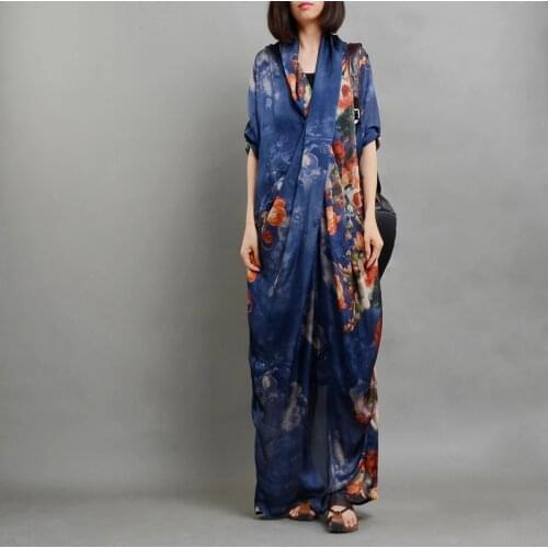 Women Printed Fashion Summer 2 Pieces suit Dress Mermaid Dress (outside and inside vest Dress) Ladies Loose Printed Dresses 2019