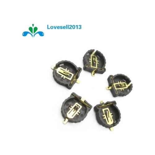 10PCS Button Battery Socket Clip Holder Box Case Portable CR1220
