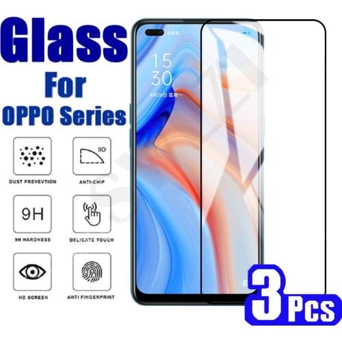 3/5Pcs Tempered Glass for OPPO Reno Z 5 lite 4G 5K 5F 5Z 4 SE 4Z 5G 4F 3 pro plus 2 2Z 2F 10X ZOOM A phone screen protector Film