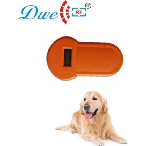 Free shipping rf id handheld rfid 134.2khz fdx-b micro chip pet dog chip reader for horse chip animals