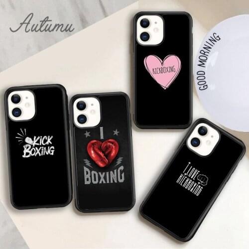 Box Boxing Kick Boxing Fight Phone Case for iPhone 11 12 Pro Max mini X XR XS SE 2020 5 6S 7 8 Plus Galaxy S8 S9 S10 Cover shell