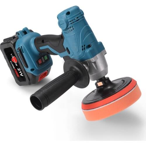 800W 21V 2 In 1 Electric Drill Polishing Machine Stepless Variable Speed Detachable Handle for Car Polishing Waxing Machine