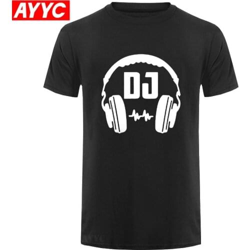 DJ Your Name Mens Custom Printing T Shirt Camiseta Hombre Hip Hop Fashion Mens Tee Cotton Casual Short Sleeve T shirt
