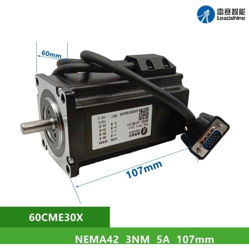 NEMA41 Leadshine 60CME30X 3Nm 5A Closed loop stepper 2 phase Shaft Diameter 8mm