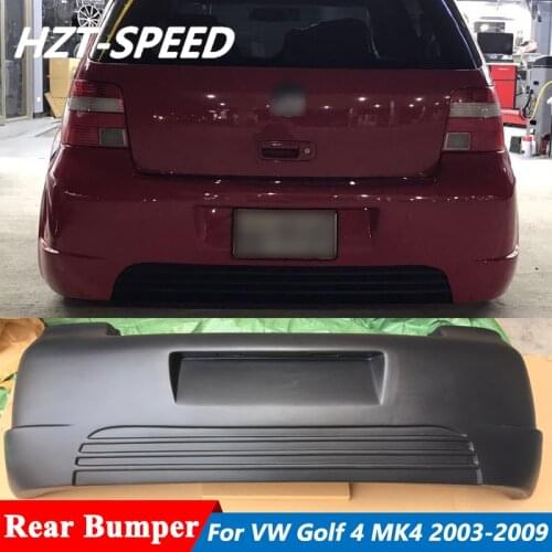 Unpainted ABS Material Back Rear Bumper Car Body Kit For VW Golf 4 MK4 Facelift R Style 2003-2009
